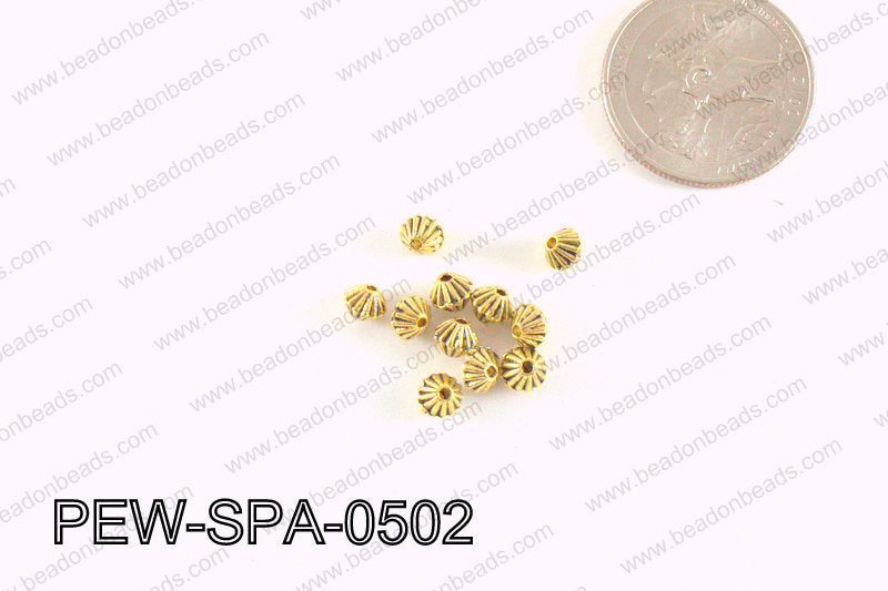 Pewter Spacer Gold 5mm PEW-SPA-0502