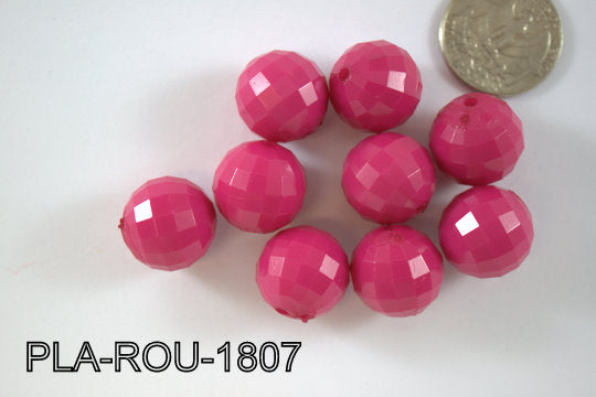 Plastic Bead Round 18mm PLA-ROU-1807