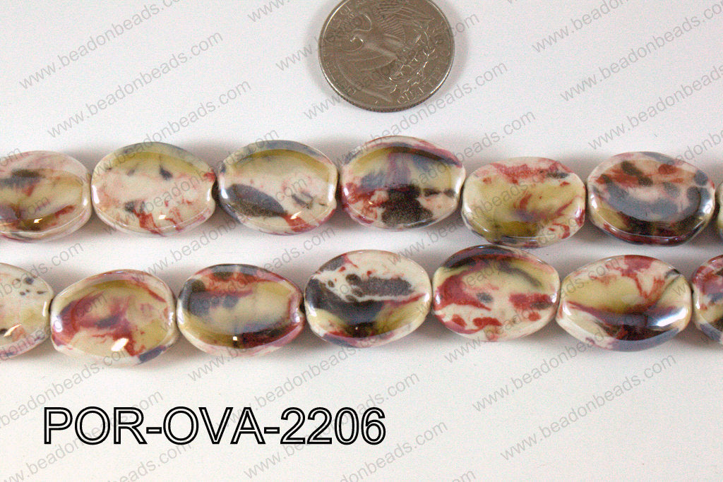 Porcelain Oval 22mm POR-OVA-2206