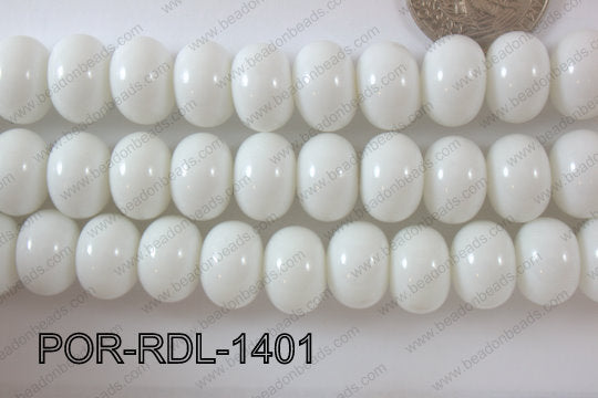 Porcelain Rondel 14mm POR-RDL-1401