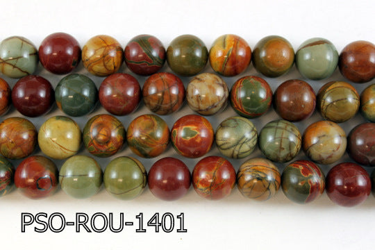 Picasso Jasper Round 14mm 16" PSO-ROU-1401