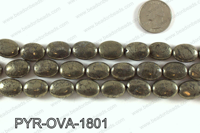 Pyrite oval 13x18mm PYR-OVA-1801