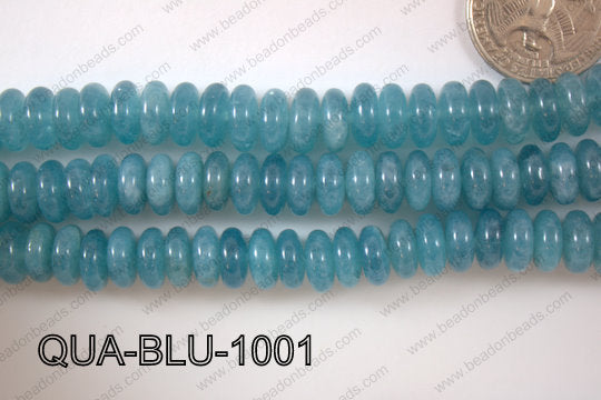 Blue Quartz Rondel 10mm QUA-BLU-1001