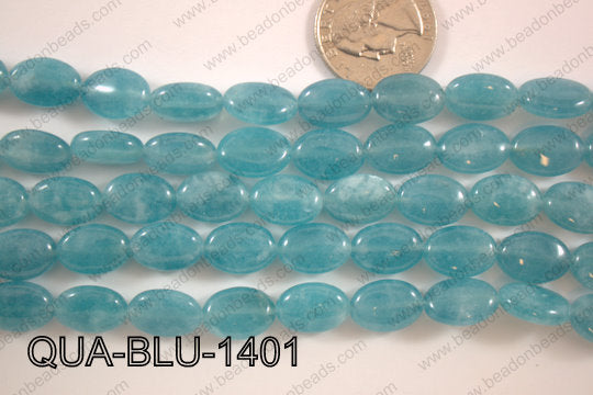 Dyed Blue Quartz Oval 10x14mm QUA-BLU-1401