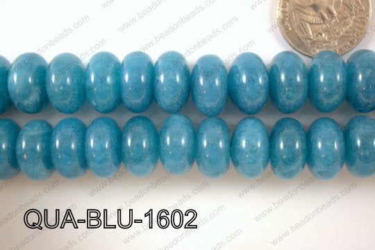 Blue Quartz Rondel 16mm QUA-BLU-1602