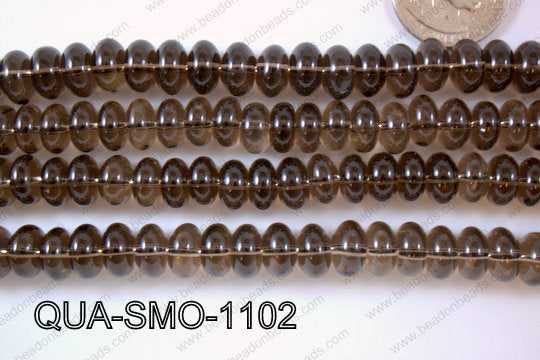 Smoky Quartz Rondel 11mm QUA-SMO-1102