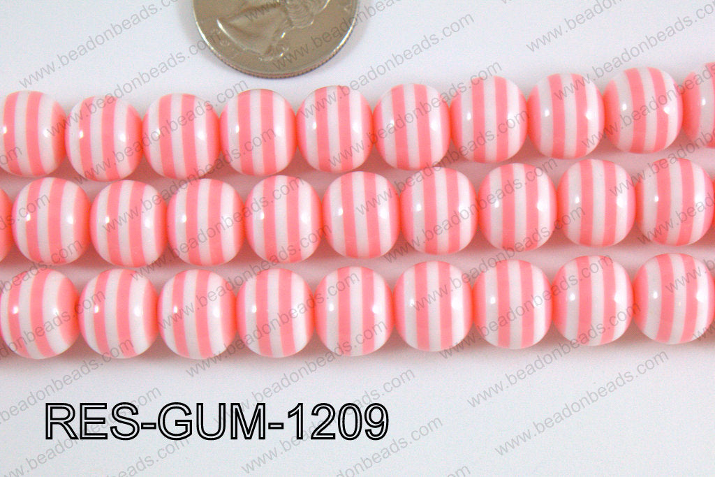 Resin gumball 12mm light pink RES-GUM-1209