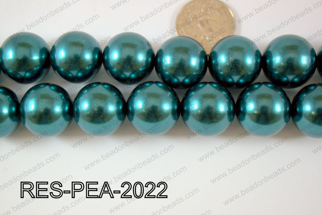 Resin Pearl Round 20mm Red RES-PEA-2022