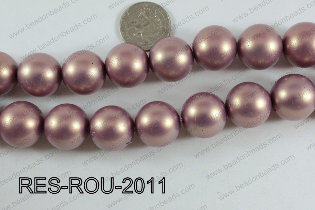 Acrylic Round Satin Finish Peach 20mm RES-ROU-2011