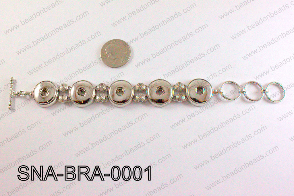 Snap On Bracelet 8.5 Inch SNA-BRA-0001