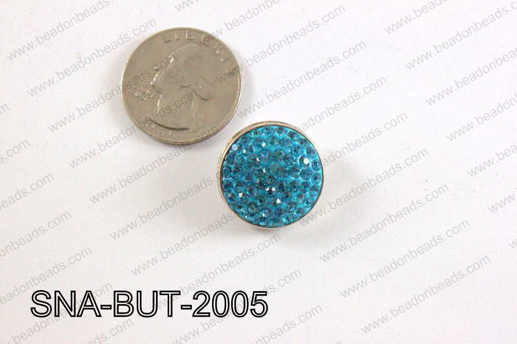 snap button 20 mm light blue round SNA-BUT-2005