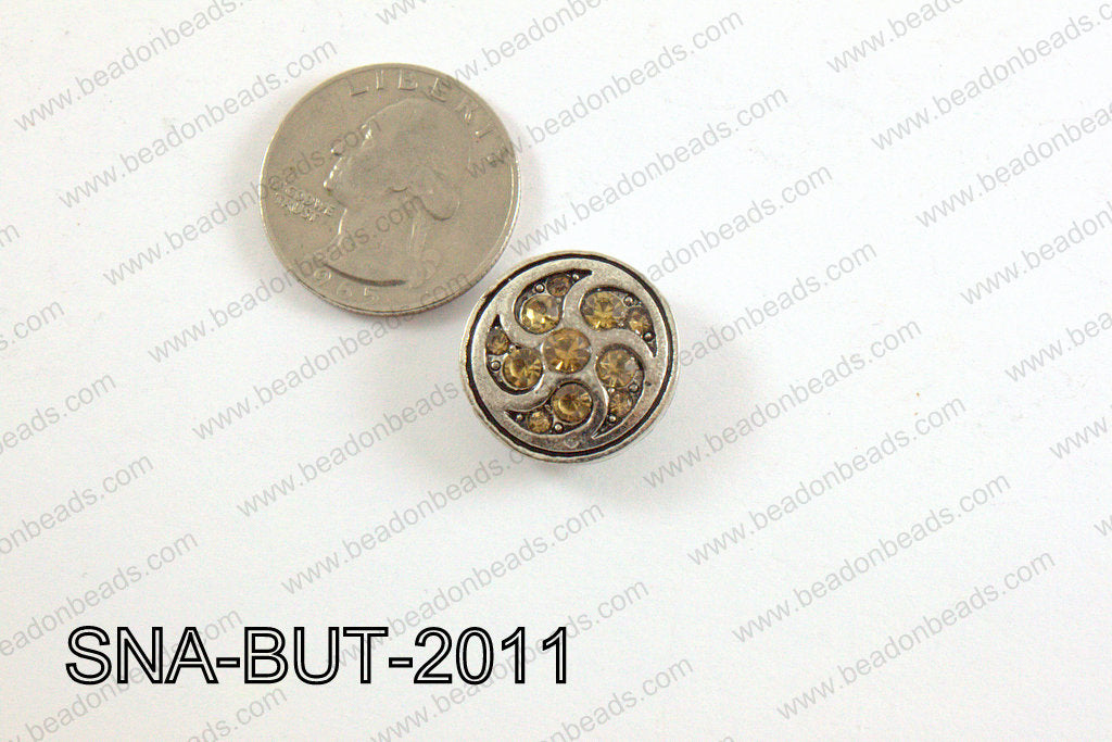 snap button 20 mm brown round SNA-BUT-2011