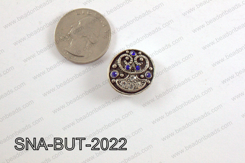 snap button 20 mm blue round SNA-BUT-2022