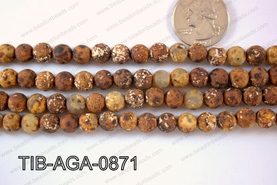 Tibetan Agate 8mm TIB-AGA-0871