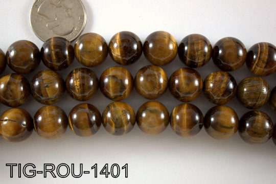 Tiger Eye Round 14mm TIG-ROU-1401