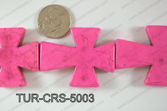 Howlite Cross 40x50mm TUR-CRS-5003