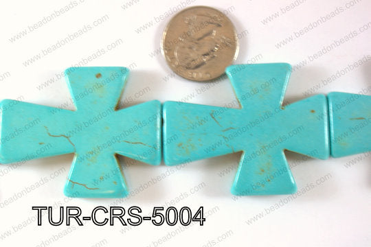 Howlite Cross 40x50mm TUR-CRS-5004