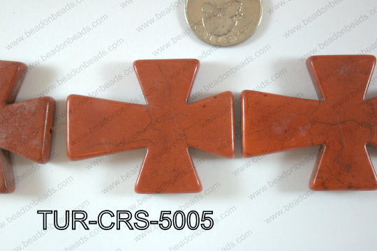Howlite Cross 40x50mm TUR-CRS-5005