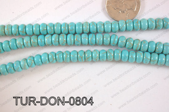Howlite Donut 8mm TUR-DON-0804