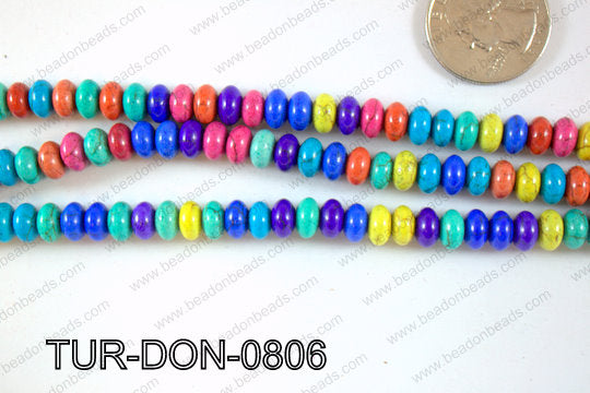 Howlite Donut 8mm TUR-DON-0806