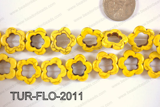 Howlite Flower 20mm TUR-FLO-2011