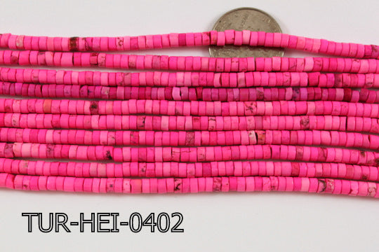 Turquoise Heishi 3-4mm 16'' TUR-HEI-0402