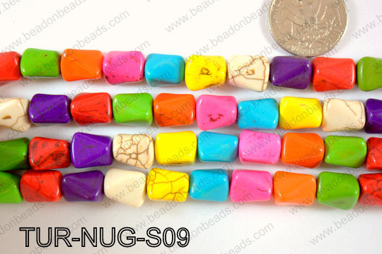 Imitation Turquoise Nuggets 10-15mm TUR-NUG-S09