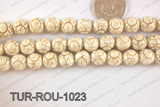 Howlite Round 10mm TUR-ROU-1023