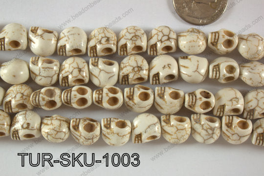 Turquoise Skull 10x13mm TUR-SKU-1003