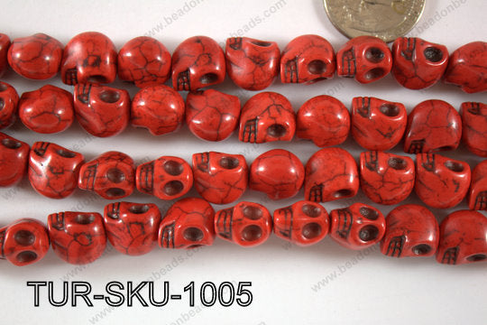 Turquoise Skull 10x13mm TUR-SKU-1005