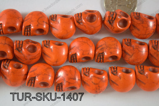 Turquoise Skull 14x18mm TUR-SKU-1407