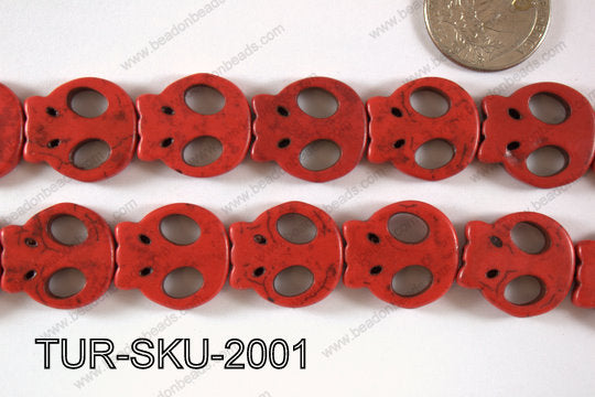 Turquoise Skull 20x21mm TUR-SKU-2001