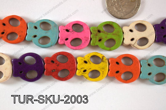 Turquoise Skull 20x21mm TUR-SKU-2003