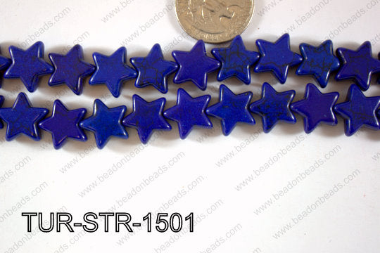 Howlite Star 15x15mm TUR-STR-1501