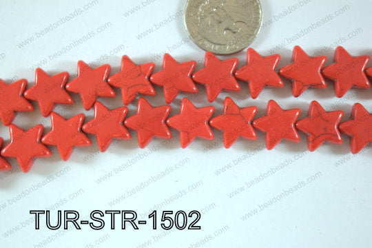 Howlite Star 15x15mm TUR-STR-1502