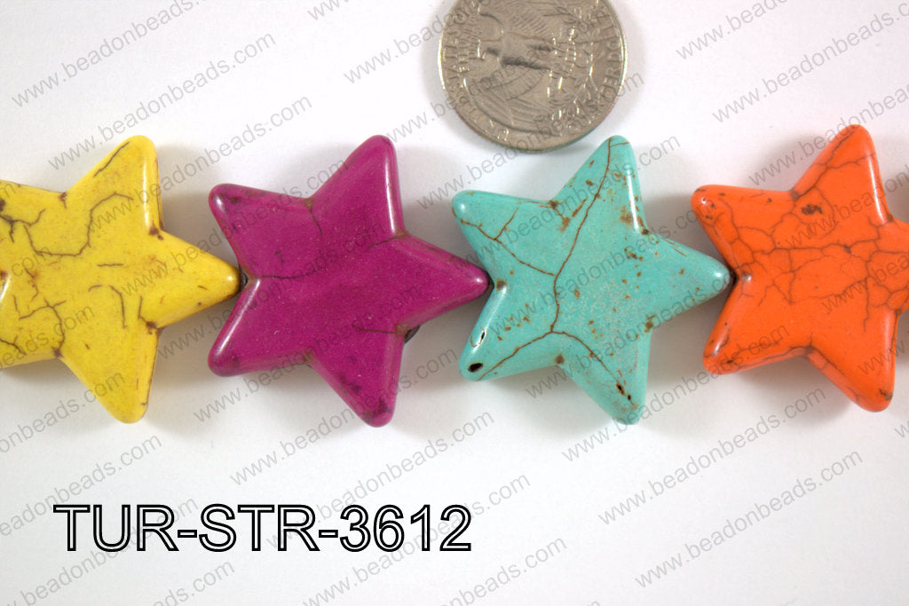 Turquoise Star 36mm TUR-STR-3612