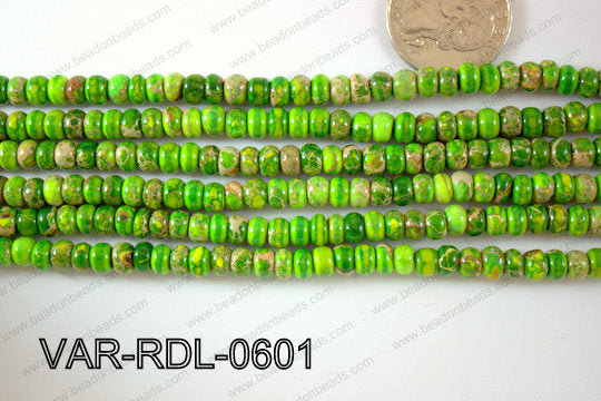 Variscite Rondel 6mm VAR-RDL-0601
