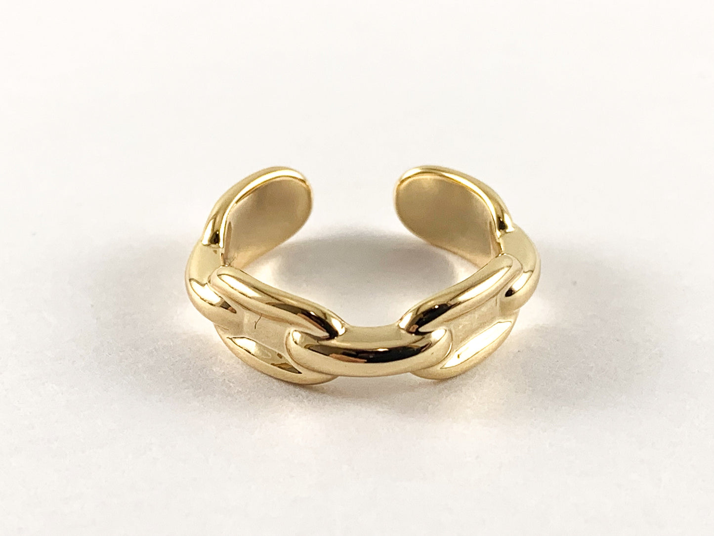 Real Gold 18K/Platinum Plated Copper Adjustable Ring 6pc