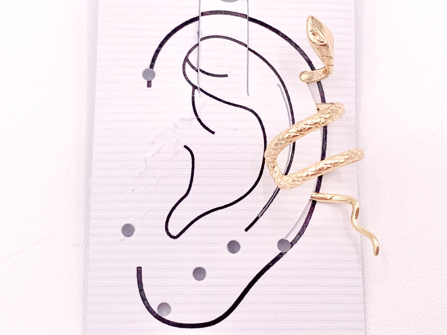 Fashionable Snake Ear Cuffs in 18K Gold/Silver plated Copper (No Piercing!!) 6 pcs