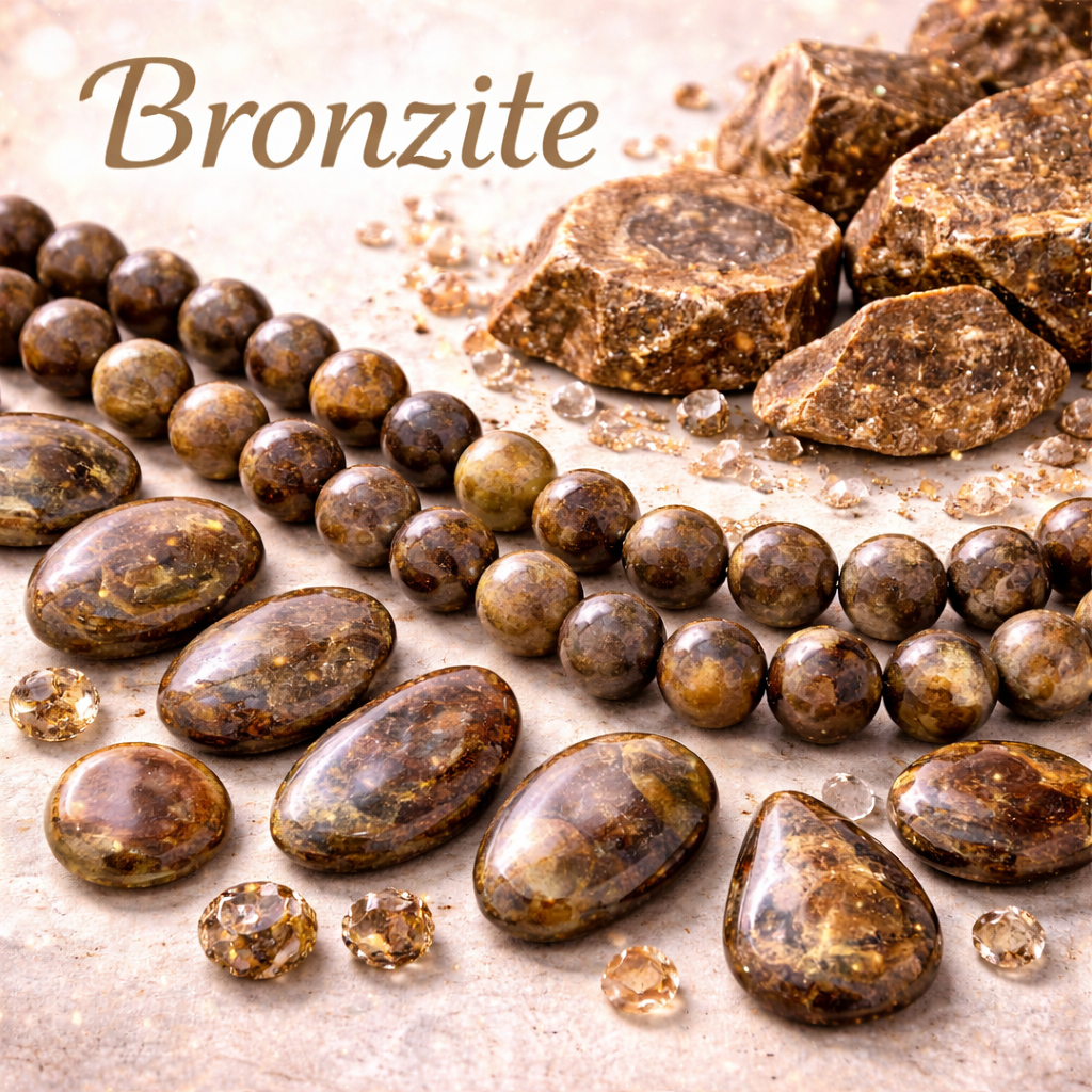 Bronzite Beads