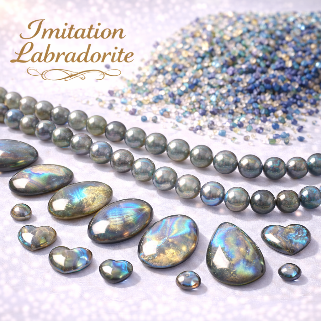 Imitation Labradorite Beads