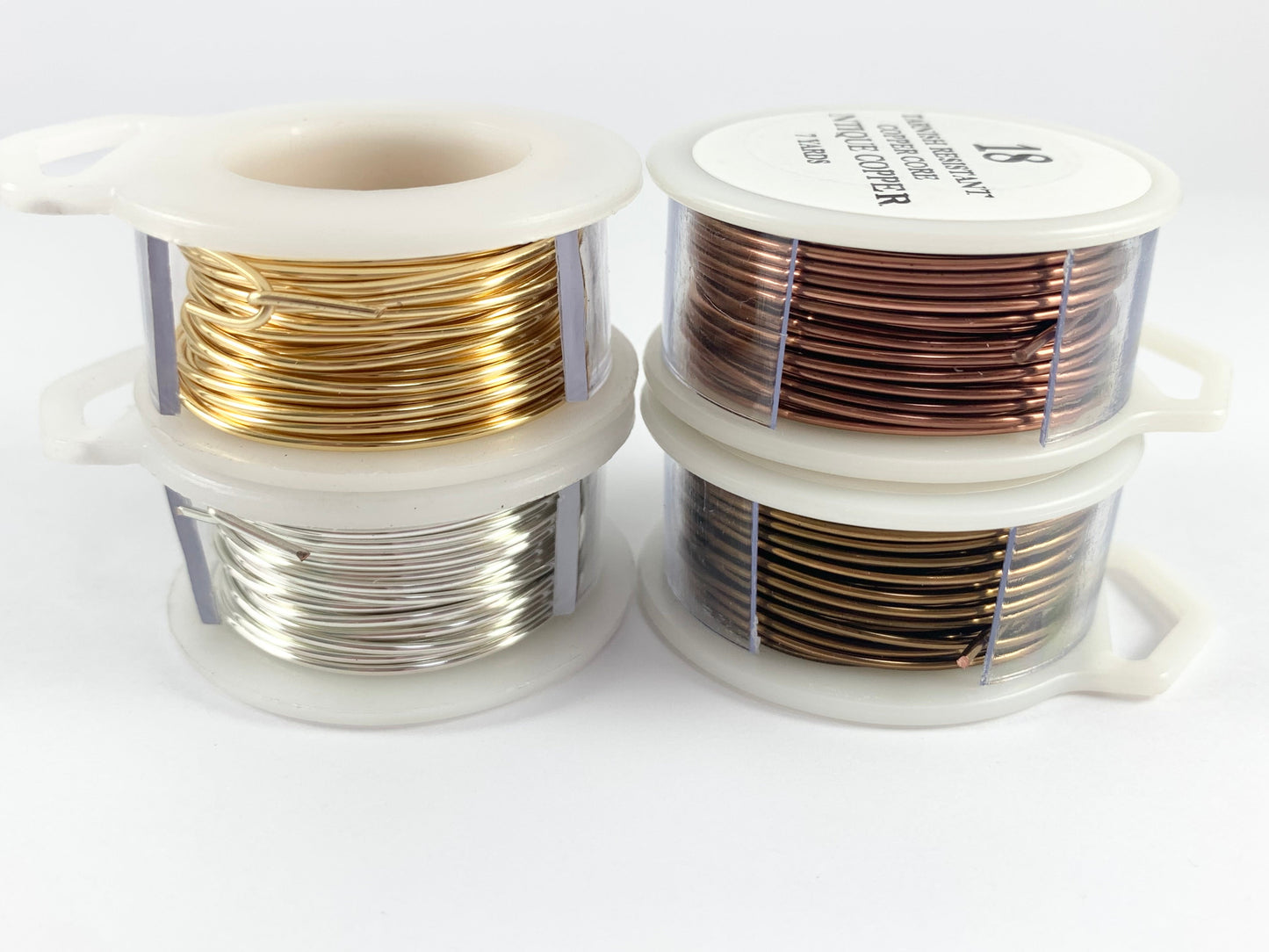 18 GAUGE Tarnish Resistant Wrapping Craft Wire, Copper Core in Bronze Copper Silver Gold Proudly made in the USA! 1 spool