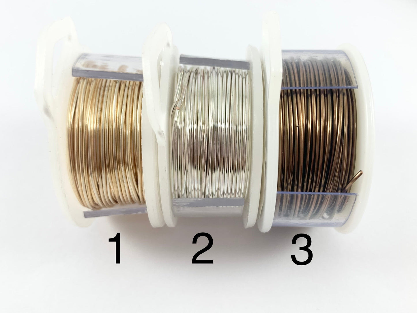 20 GAUGE Tarnish Resistant Silver Plated Wrapping Craft Wire Artistic Wire Copper Core in Bronze Copper Silver Gold Proudly made in the USA!