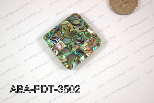 Abalone Pendant Diamond 35mm ABA-PDT-3502