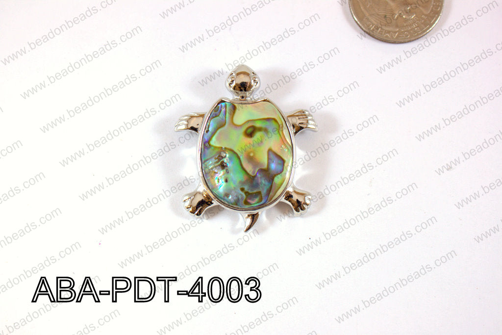 Abalone Pendant Turle 35x40mm ABA-PDT-4003