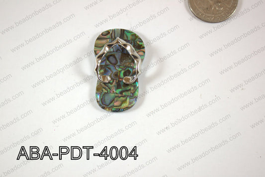 Abalone Pendant Slipper 25x40mm ABA-PDT-4004