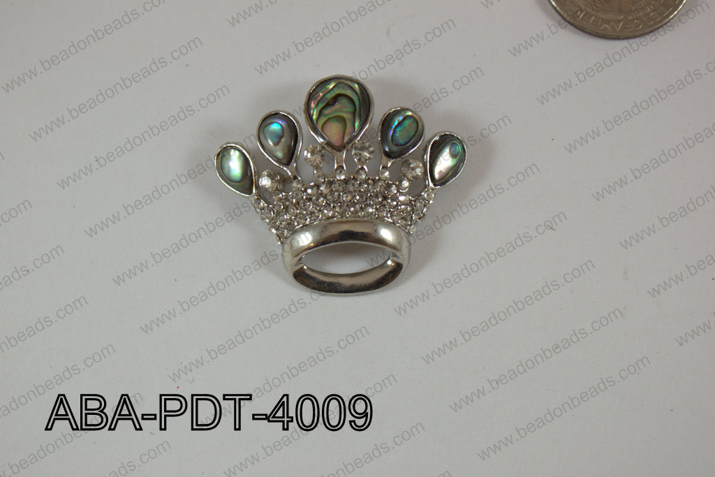 Abalone Pendant Abalone Crown 33x40mm ABA-PDT-4009