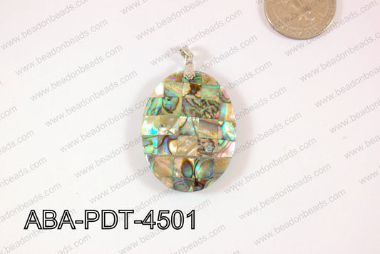 Abalone Pendant Oval 30x45mm ABA-PDT-4501