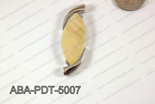 Abalone Pendant Yellow lip 20x50mm ABA-PDT-5007