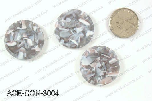 Acetate Coin Pendants 30mm ACE-CON-3004